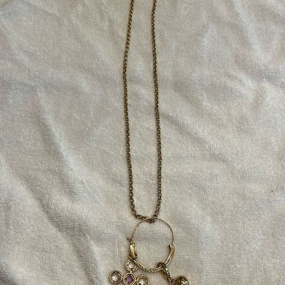 Juicy Couture Rare Vintage Gold Charm Necklace